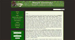 Desktop Screenshot of lepidoptera.sk