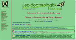 Desktop Screenshot of lepidoptera.dk