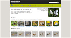 Desktop Screenshot of lepidoptera.se