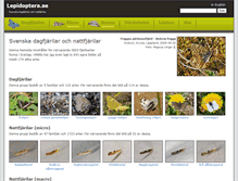Tablet Screenshot of lepidoptera.se